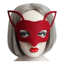 Máscara Sexy De Media Cara De Zorro Cosplay Rojo