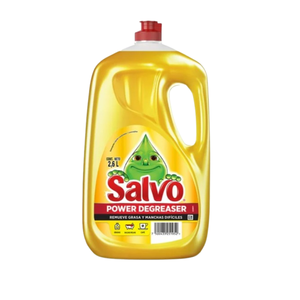 Lavatrastes Líquido Salvo Power Degreaser 2.6 l  Drop002