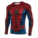 Camisa Deportiva Licra De Spiderman Manga Largas!