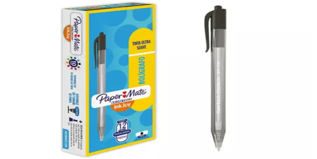 Bolígrafo  Kilométrico 100  Retráctil Negro Drop 009