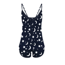 Coordinado Conjunto Pijama Azul Estrellas Y Lunas Blancas