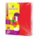 Paquete Papel Eurocolors / 100 Hojas / Carta / Rojo/ Drop 009