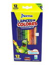 Colores Norma Jumbo Triangulares Cja C12 Pzas Drop 009