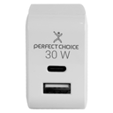 Adaptador de Corriente 30 W 2 Usb C - A Drop013