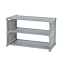 Zapatera Mainstays de Tela 3 Niveles Gris Drop004