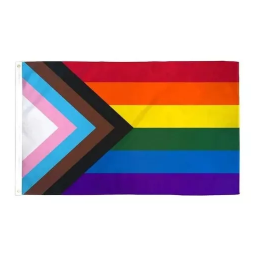 [LGBT] Bandera Orgullo Gay Progresista LGBT+ 90x150 Cm Arcoíris