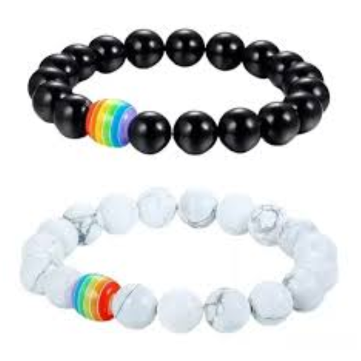 [LGBT] Pulseras Parejas LGBT Arcoíris Amor Novios Novias Dúo Pride