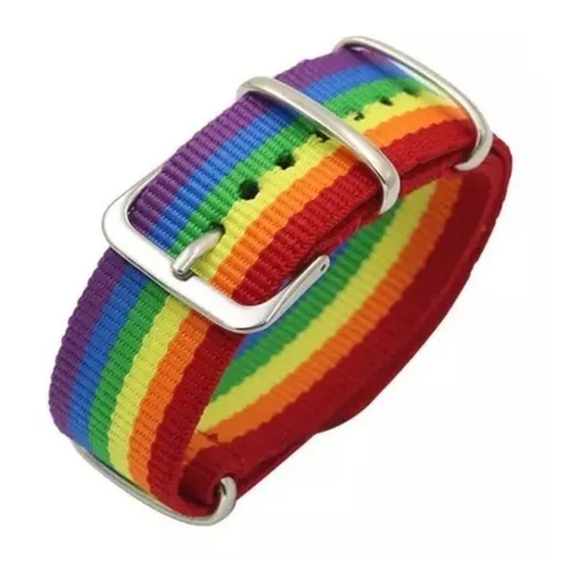 [LGBT.] Pulsera Orgullo LGBT Pride Correa Reloj Brazalete Tela