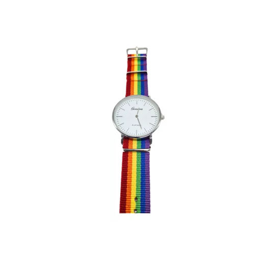 Reloj Plateado Y Rosa Gold LGBT
