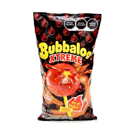 [BUBBPXC20] Paleta Bubbaloo Xtreme Sabor Chamoy Fuego con 20P/Z