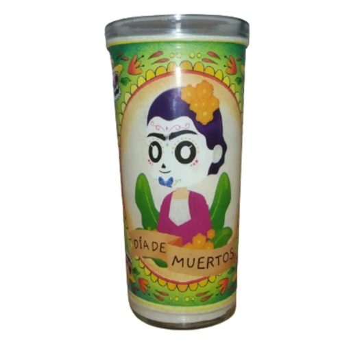 [M6001X] Veladora Dia De Muertos Frida Kahlo