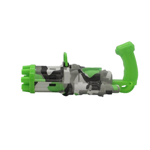 [KB1123] Pistola Burbujas Gatling Pilas Maquina Gun Bubble Juguete KB1123