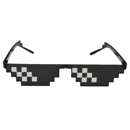 [PX06] Lentes De Sol Thug Life Pixeles 8 Bit ! Negro