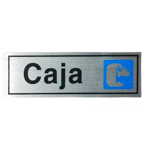 [SP00054] Letrero De Aluminio Caja SP00054