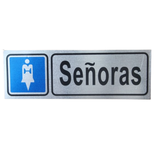 Letrero De Aluminio Para Baños