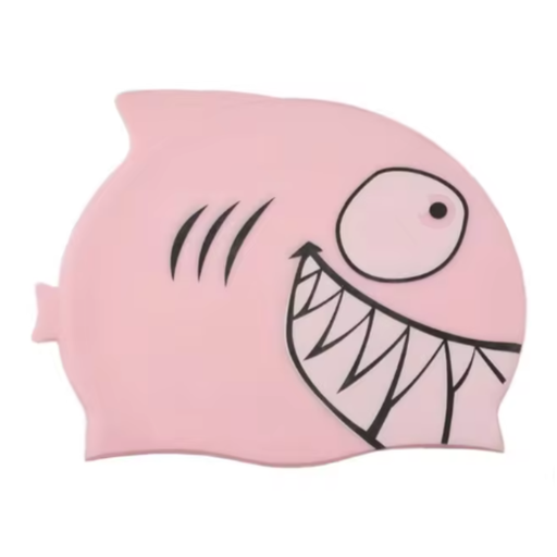Gorro De Natación De Tiburón De Dibujos Animados Para Niños
