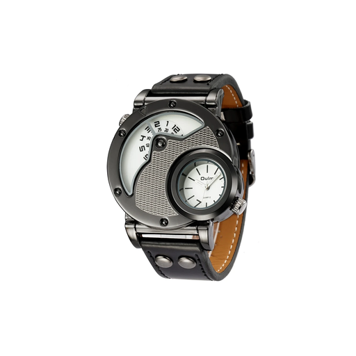 Reloj De Pulsera Deportivo De Dos Zonas Horarias Para Hombre