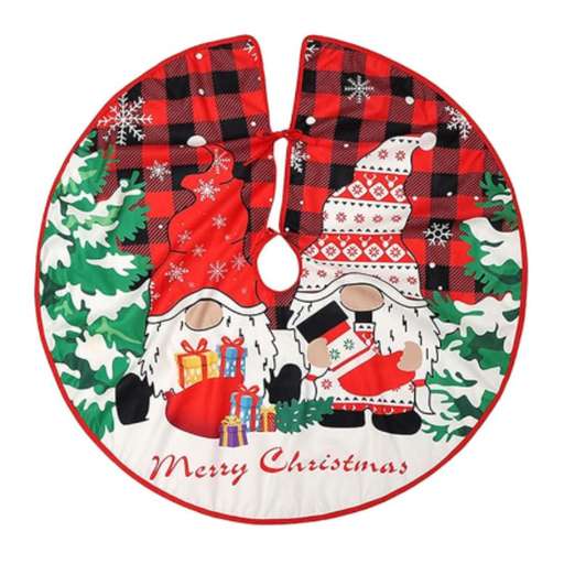 [Gnomo] Faldas Para Árbol De Navidad Alfombra De Gnomos De 90 Cm