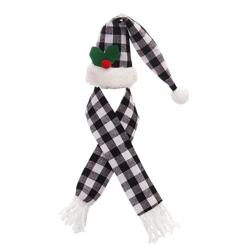 [FVNO] Funda Para Botella De Vino De Navidad Bufanda y Gorro