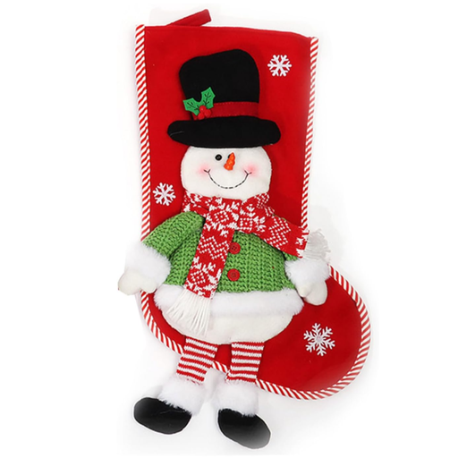 [BTA-NVE] Bota Navideña Muñeco De Nieve Decoración Para Fiestas