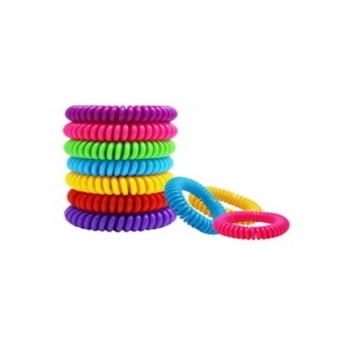 [PULRES5] Pulsera Resorte Repelente De Mosquitos C/5 Pzas.