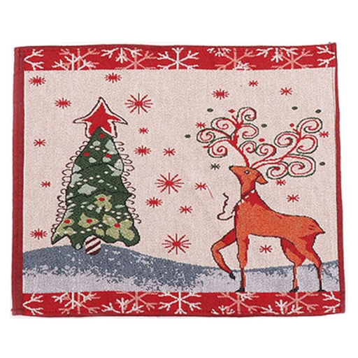 [MARENO] Mantel Individual Navideño Para Comedor Reno