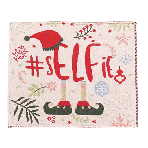 [MANASEL] Mantel Individual Navideño Para Comedor Selfie