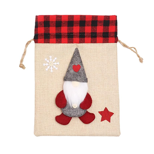 [MONAESCA] Morral Navideño Estrella Para Caramelos / 30x20 Cm