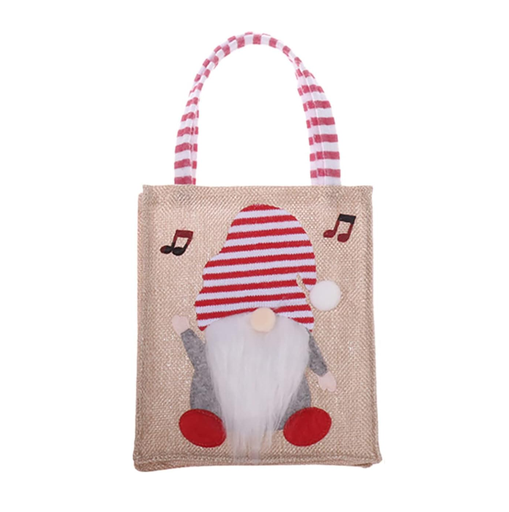 [BONMUS] Bolsa De Regalo Navideña Decorativa Gnomo Notas Musicales