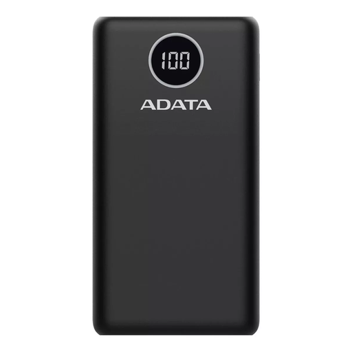 [AP20000QCD-DGT-CBK] Adata Power Bank Celular Digital 20000mah Negro Drop