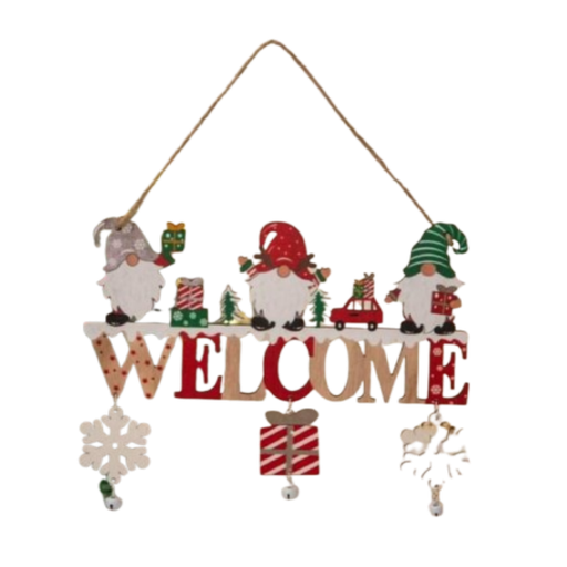 [COLMWEL] Colgante De Madera Decoración Navideña Welcome