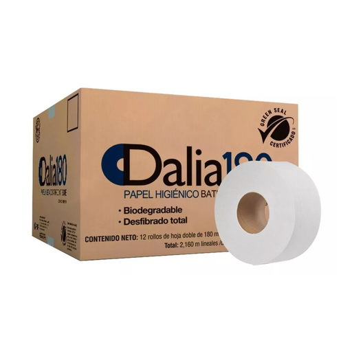 [400180] Papel Higiénico Jumbo Dalia Dl180 Mts Con 12 Rollos Drop