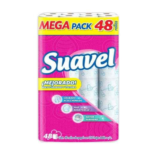 [980037346] Papel Higiénico Suavel 48 Rollos Drop