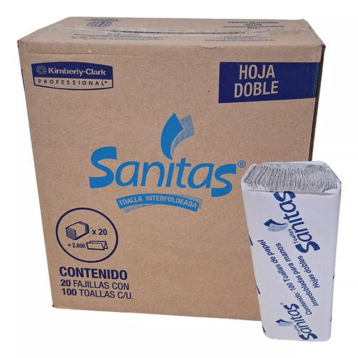 [92231] Toalla Inter Doblada Sanitas Kimberly Clark 92231 Drop