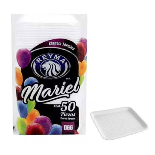 [Mod066-500] Charola 500 Piezas Cuadrada Mod 066 Plato Desechable Drop
