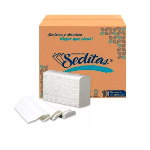 [TINTSE200] Toalla Interdoblada Seditas Blanca HD 10/200  Drop