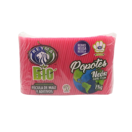 Bolsa De Popote De 1 kilo 1700 P/Z Fécula De Maíz Drop