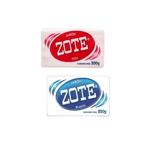 Jabón en Barra Zote Rosa 50 Piezas de 200 g. Drop