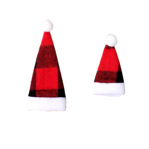 [GRO-2] Adornos Navideños Para Cubiertos 2 Piezas Mini Gorrito