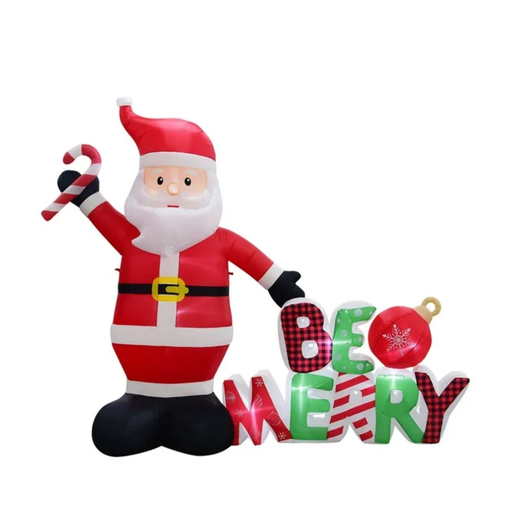 [981019424] Santa Claus Inflable Navideño Con Luces Led 3 Metros Drop