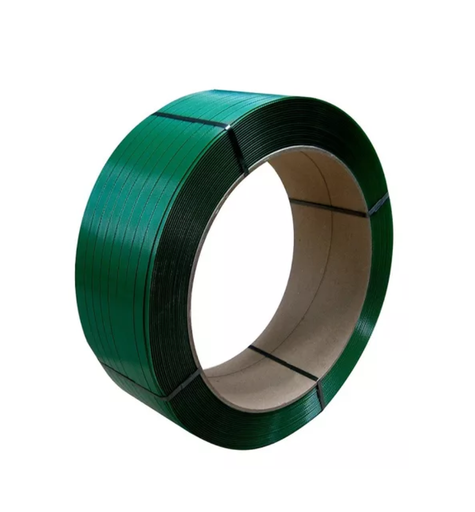 [FLEJE-5/8] Fleje Plástico Poliéster Verde Moleteado 5/8 1000 Metros