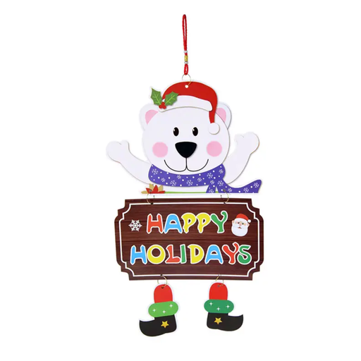 [OSO] Colgante Armable Navideño Oso Drop 002