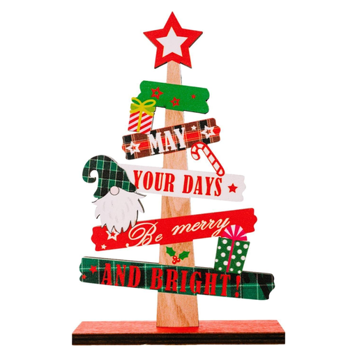 [PNO-G] Pino De Madera Para Escritorio Adorno De Navidad Gnomo