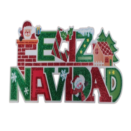 [CO91702] Letrero Colgante Decorativo Feliz Navidad Drop