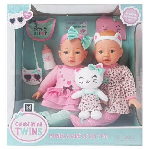 [981018978] Muñecas Gemelas Member's Mark Celebrating Twins Gatito