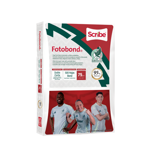 [1233] Papel Fotobond Blanco Carta 75g/m2 500 Hojas Drop 009