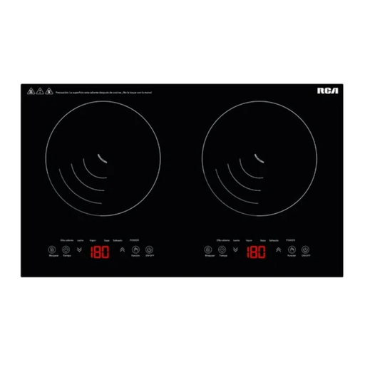 [981000726] Parrilla de Inducción RCA Quemador Doble RC-12A4 Drop002