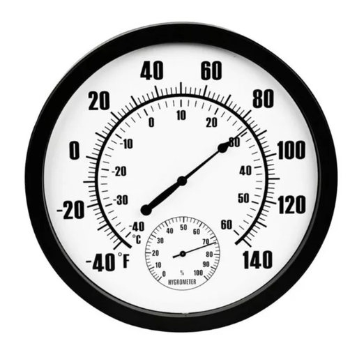[TERM-1] Higrometro Termometro Analogo 10 Pulgadas Casa Oficina Pared
