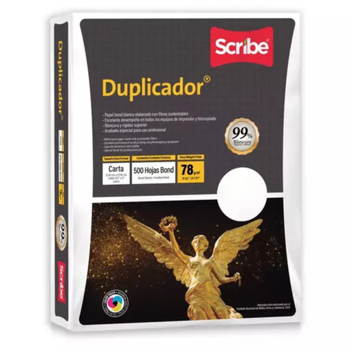[1231] Papel Duplicador Blanco Carta 78g/m2 500 Hojas Drop 009