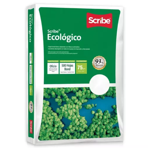 [1236] Papel P/cop Scribe Verde Oficio 50k P500 Drop 009
